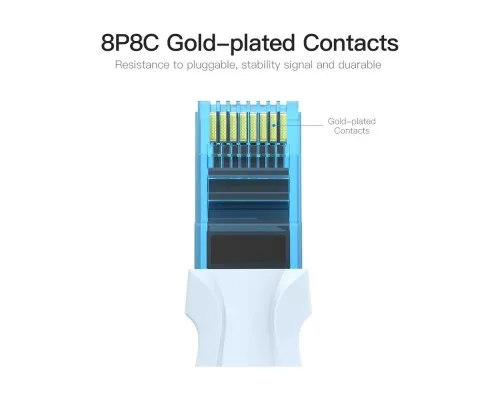Патч-корд 5м, RJ-45 cat 5e UTP blue Vention (VAP-A10-S500)