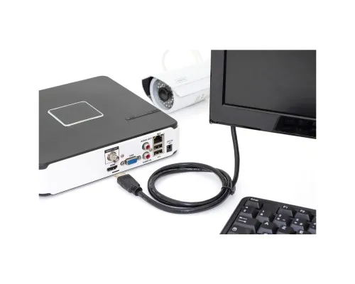 Кабель мультимедійний HDMI M to HDMI M 5.0m 4K60Hz Ethernet black Digitus (DK-330123-050-S)