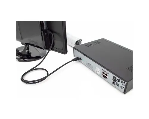 Кабель мультимедійний HDMI M to HDMI M 5.0m 4K60Hz Ethernet black Digitus (DK-330123-050-S)