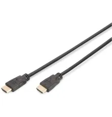Кабель мультимедійний HDMI M to HDMI M 5.0m 4K60Hz Ethernet black Digitus (DK-330123-050-S)