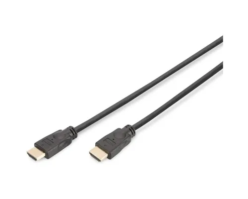 Кабель мультимедійний HDMI M to HDMI M 5.0m 4K60Hz Ethernet black Digitus (DK-330123-050-S)