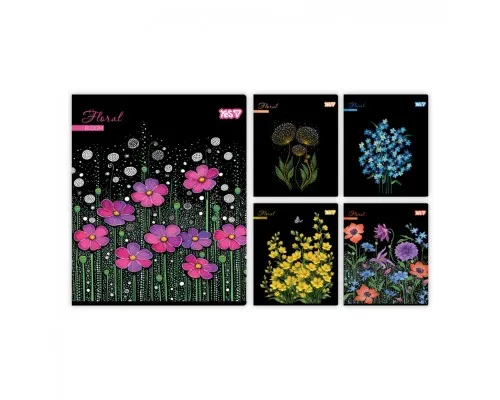Зошит Yes Floral bloom А5 48 аркушів клітинка (768594)