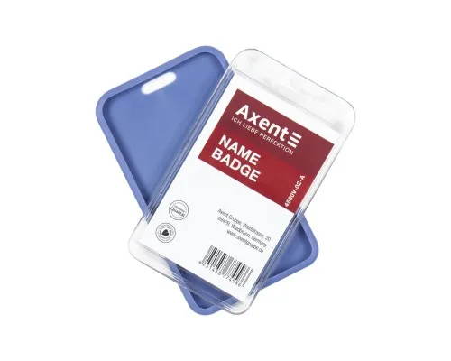 Бейдж Axent чохол SoftTouch матовий, 54х85мм ,димчасто синій (4550V-02-A)