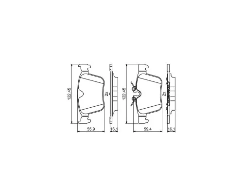 Гальмівні колодки Bosch 0986494819