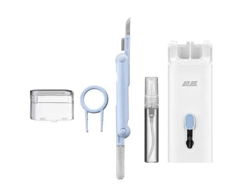 Універсальний чистячий набір 2E for office equipment, 7in1, white-blue (2E-SK7IN1)