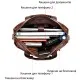 Сумка Vintage Чоловіча з зернистої шкіри Коричнева (14836)