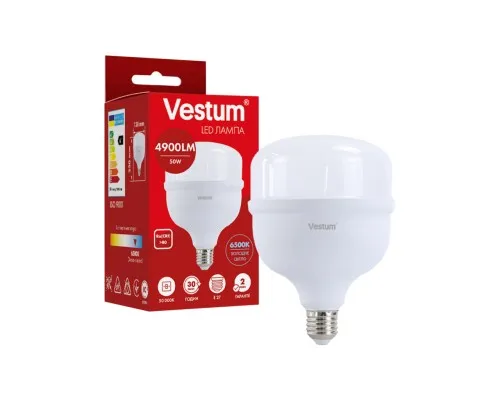 Лампочка Vestum LED T140 50W 6500K 220V E27 (1-VS-1610)
