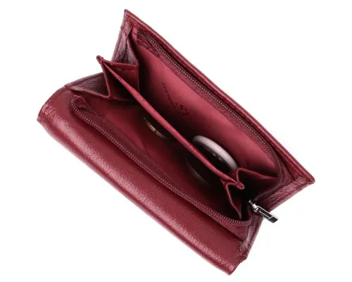 Гаманець ST Leather Шкіряний Бордовий (22489)