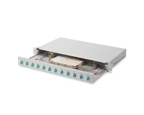 Патч-панель 1U 19", 12xLC duplex, incl, Splice Cass, OM3 Color Pigtails, Adapter Digitus (DN-96331/3)