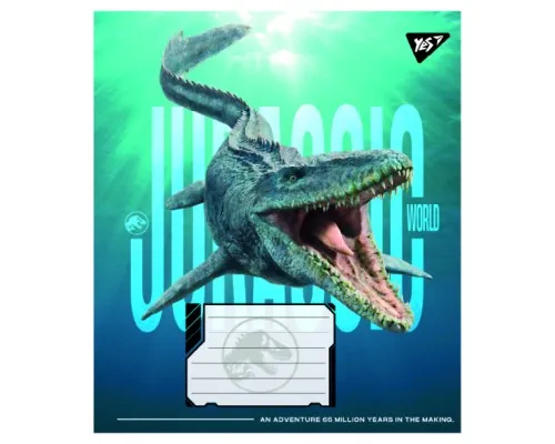 Зошит Yes JURASSIC WORLD ALIVE А5 24 аркушів лінія (767683)