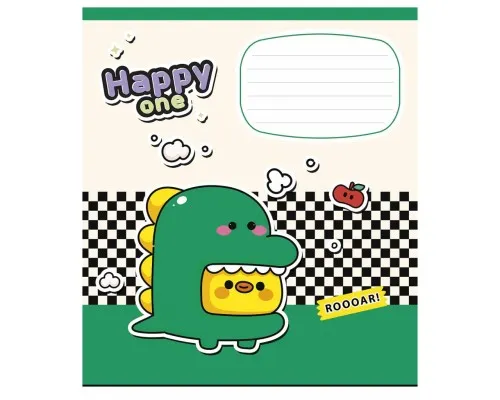 Зошит Школярик Happy one 12 аркушів клітинка (012-3532K)