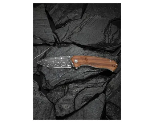 Ніж Civivi Placoid, Wood, Damascus (C23079-DS1)