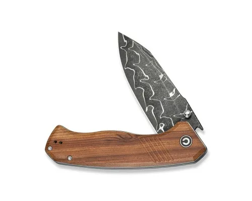Ніж Civivi Placoid, Wood, Damascus (C23079-DS1)