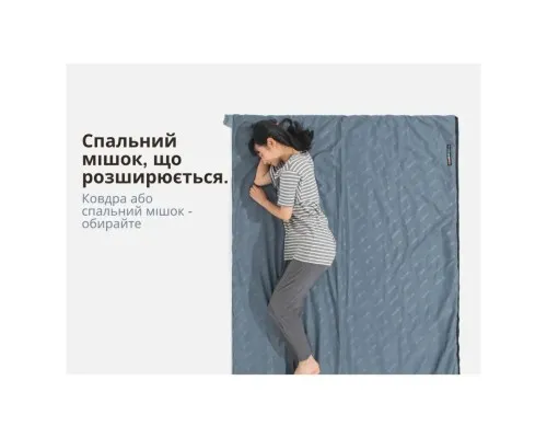 Спальний мішок Naturehike LW180 Mini NH21MSD04, правий, XL, темно-зелений (6975641884378)