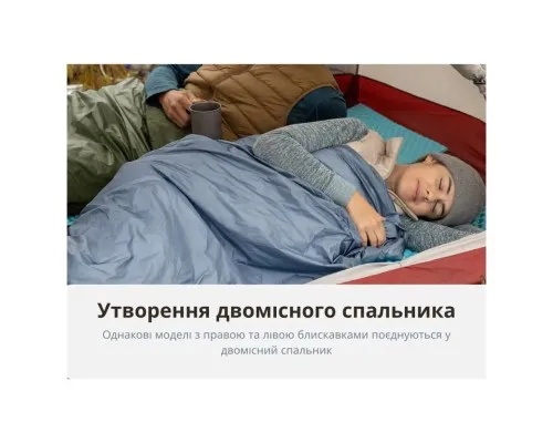 Спальний мішок Naturehike LW180 Mini NH21MSD04, правий, XL, темно-зелений (6975641884378)