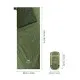 Спальний мішок Naturehike LW180 Mini NH21MSD04, правий, XL, темно-зелений (6975641884378)