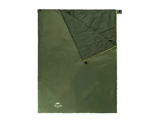 Спальний мішок Naturehike LW180 Mini NH21MSD04, правий, XL, темно-зелений (6975641884378)