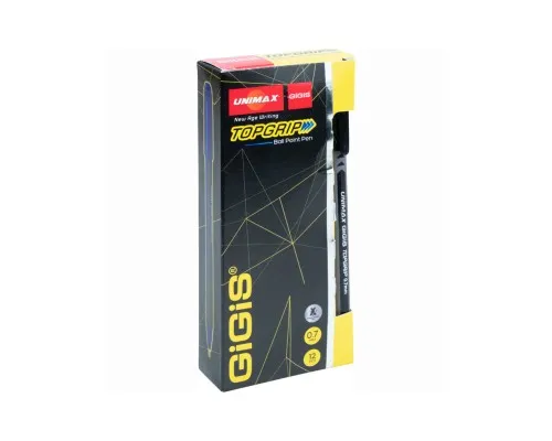 Ручка кулькова Unimax Topgrip, чорна (UX-148-01)