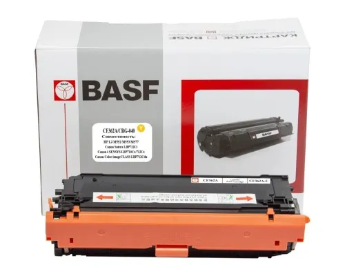 Тонер-картридж BASF HP LJ M552/CF362A/508A/Canon 040 Yellow (KT-CF362A-U)