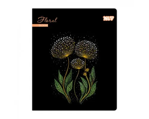 Зошит Yes Floral bloom А5 48 аркушів лінія (768595)