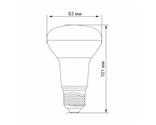 Лампочка Videx LED R63e 9W E27 4100K 220V (VL-R63e-09274)