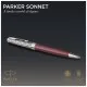Ручка кулькова Parker SONNET 17 Metal & Red Lacquer CT BP (68 332)