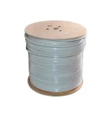 Кабель комбінований YOSO RG59 75 Ом 0,81мм.CCS, 64x0.12m CCA, 2x0.5mm2CU, white, 305м (YS-W305-RG59+2x0.5mm)