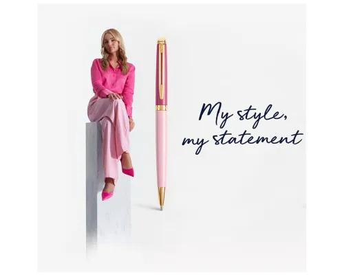 Ручка кулькова Waterman HEMISPHERE Colour Blocking Pink GT BP (22 581)