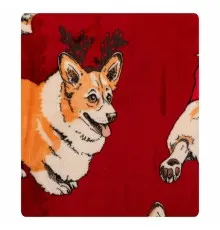 Плед Ardesto Christmas Flannel 160х200см, 100% поліестер, різдвяні коргі (ART0119PB)