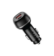 Зарядний пристрій ColorWay USB-C PD45W + USB QC3.0 car adapter (CW-CHA067PD-BK)
