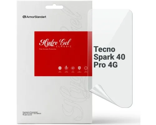 Плівка захисна Armorstandart hydrogel Tecno Spark 40 Pro 4G (ARM87510)