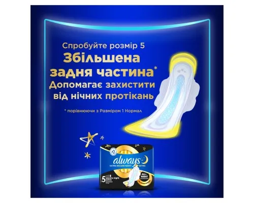 Гігієнічні прокладки Always Ultra Secure Night (Розмір 4) 36 шт. (8700216450379)