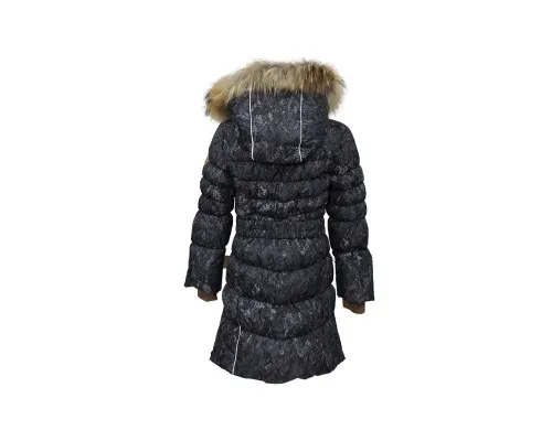 Пальто дитяче Huppa YASMINE 12020055 чорний з принтом 116 (4741468561554)