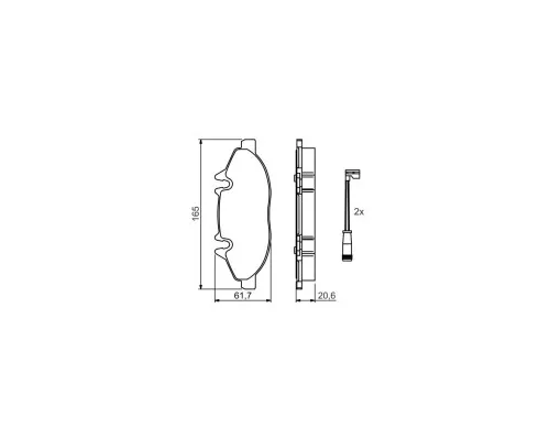 Гальмівні колодки Bosch 0 986 494 081