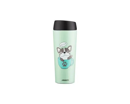 Термокружка Ardesto Coffee Тime Frenchie 450 мл Зелена (AR2645DG)