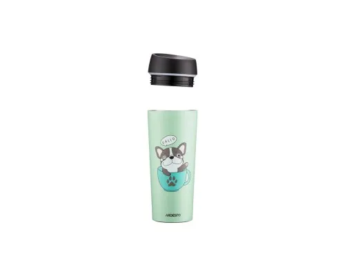 Термокружка Ardesto Coffee Тime Frenchie 450 мл Зелена (AR2645DG)