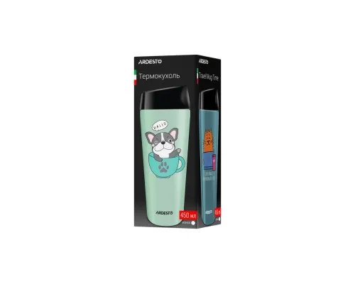 Термокружка Ardesto Coffee Тime Frenchie 450 мл Зелена (AR2645DG)