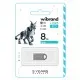 USB флеш накопичувач Wibrand 8GB lynx Silver USB 2.0 (WI2.0/LY8M2S)