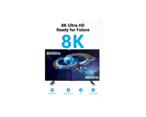 Кабель мультимедійний HDMI M to HDMI M 5.0m V2.1 8K60Hz VENTION (AANBJ)