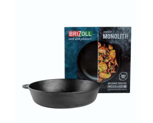 Сковорода Brizoll Monolith чавунна 280х60 мм (M2860U)