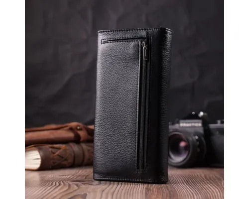 Гаманець ST Leather Шкіряний Чорний (22546)