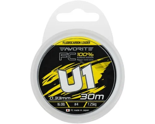 Флюорокарбон Favorite U1 FC 30m 4.0/0.33mm 16.0lb/7.25kg (1693.12.16)