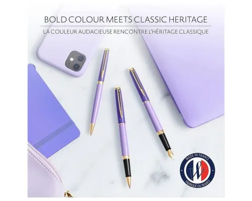 Ручка кулькова Waterman HEMISPHERE Colour Blocking Purple GT BP (22 580)