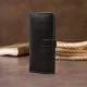 Гаманець Grande Pelle Anet на кнопці Чорний (11324)