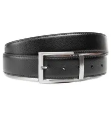 Ремінь Semi Line Чоловічий Шкіряний Black/Brown (DAS303123)