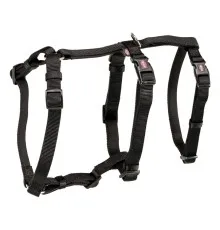 Шлея для собак Trixie M-L 50-75 см 20 мм чорна (4047974130933)
