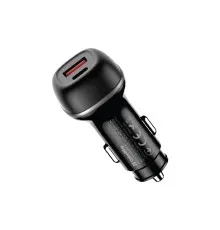 Зарядний пристрій ColorWay USB-C PD65W + USB QC3.0 car adapter (CW-CHA068PD-BK)