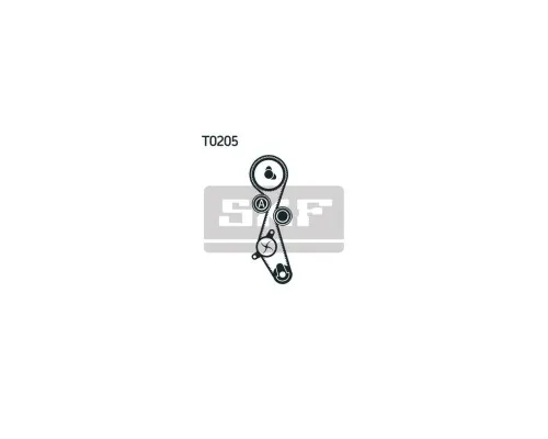 Комплект ременя ГРМ з помпой SKF VKMC 03205