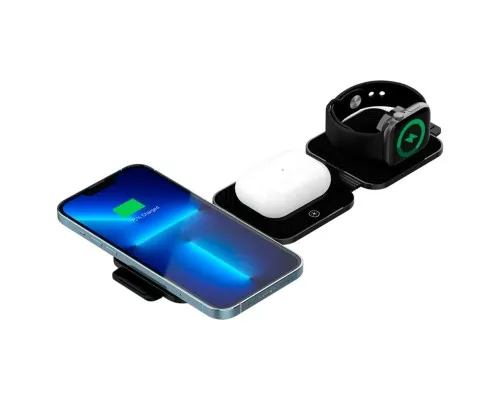 Зарядний пристрій Canyon WS-305 Foldable 3in1 Wireless charger (CNS-WCS305B)