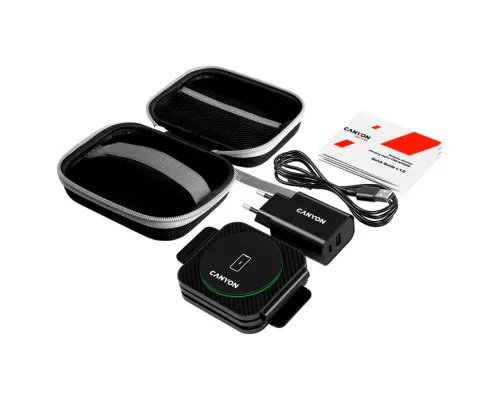 Зарядний пристрій Canyon WS-305 Foldable 3in1 Wireless charger (CNS-WCS305B)